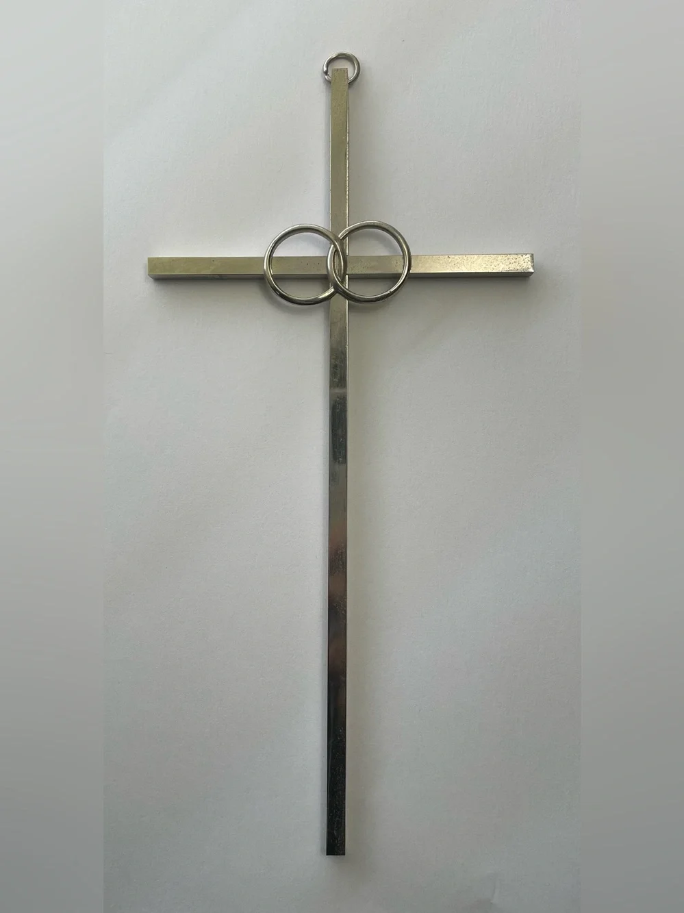 Silver Tone 8 Inch Cana Wedding Wall Cross